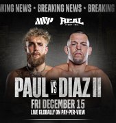 UFC明星内特·迪亚兹表示12月与杰克·保罗二番战