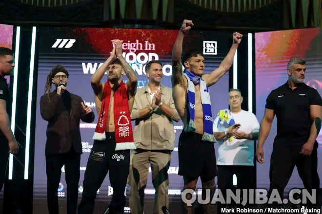 利-伍德与沃灵顿完成称重，周日清晨迎来