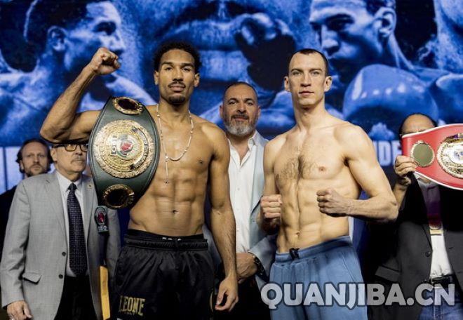 伊格莱西亚斯与西利亚金顺利称重，即将