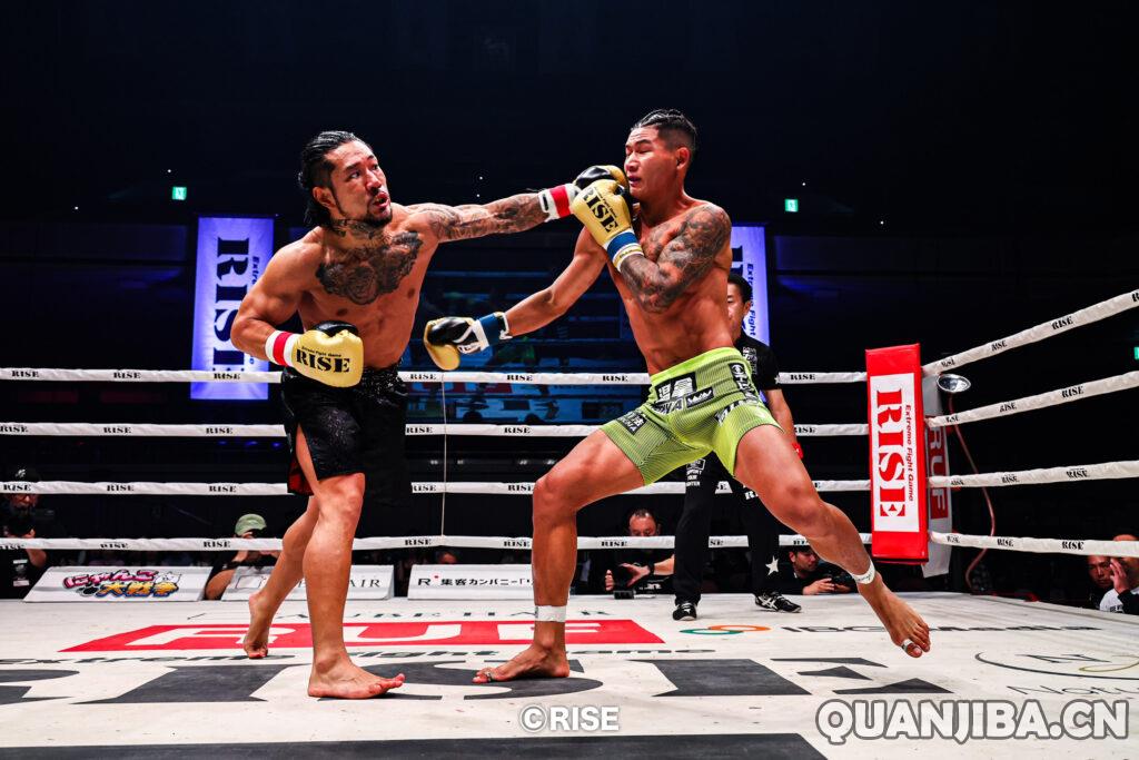 成都泰拳选手袁鹏杰加时惜败，未能夺得RISE金腰带